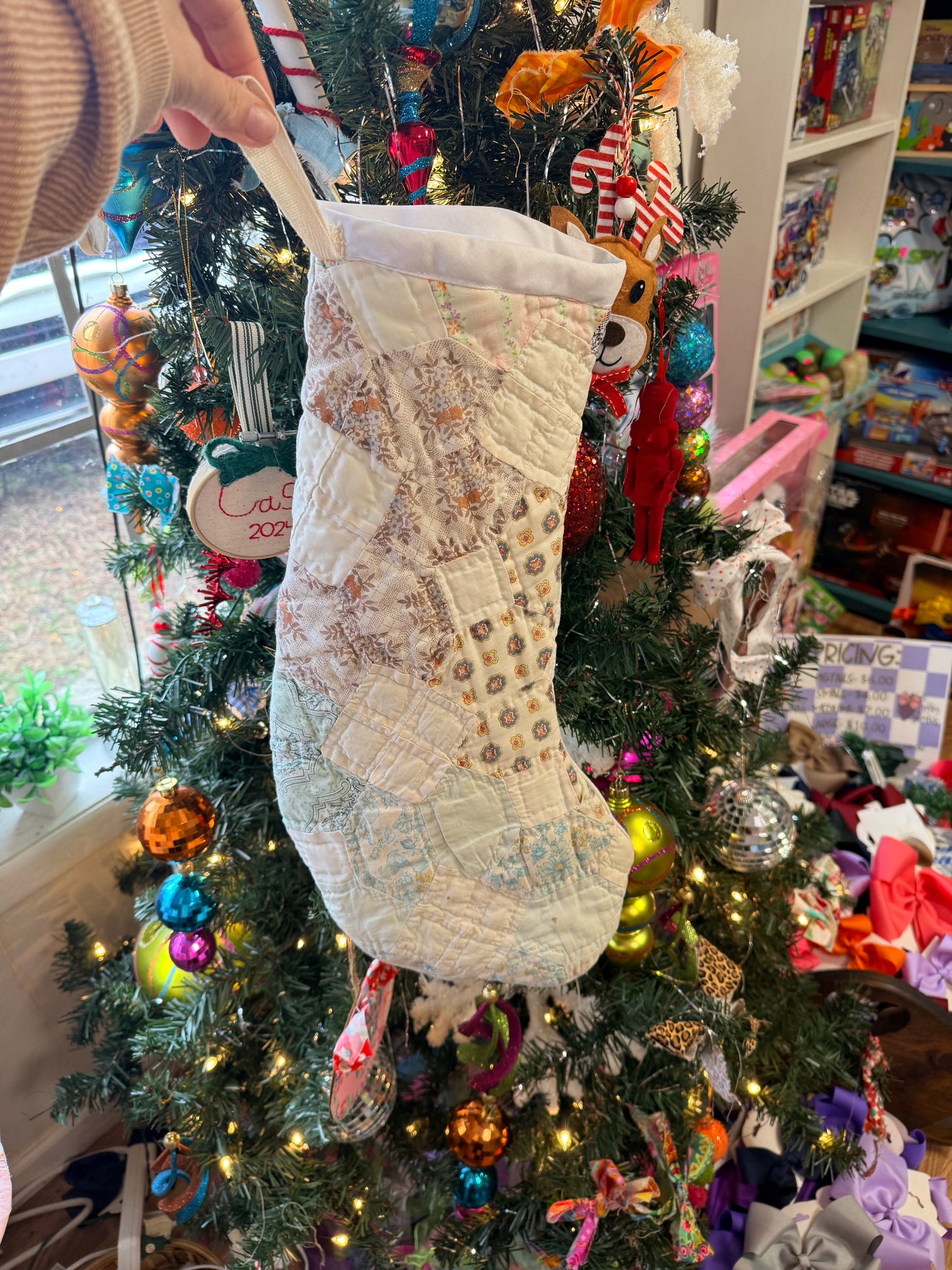 Vintage Quilt Stocking 33