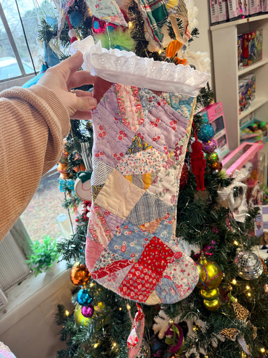 Vintage Quilt Stocking 38