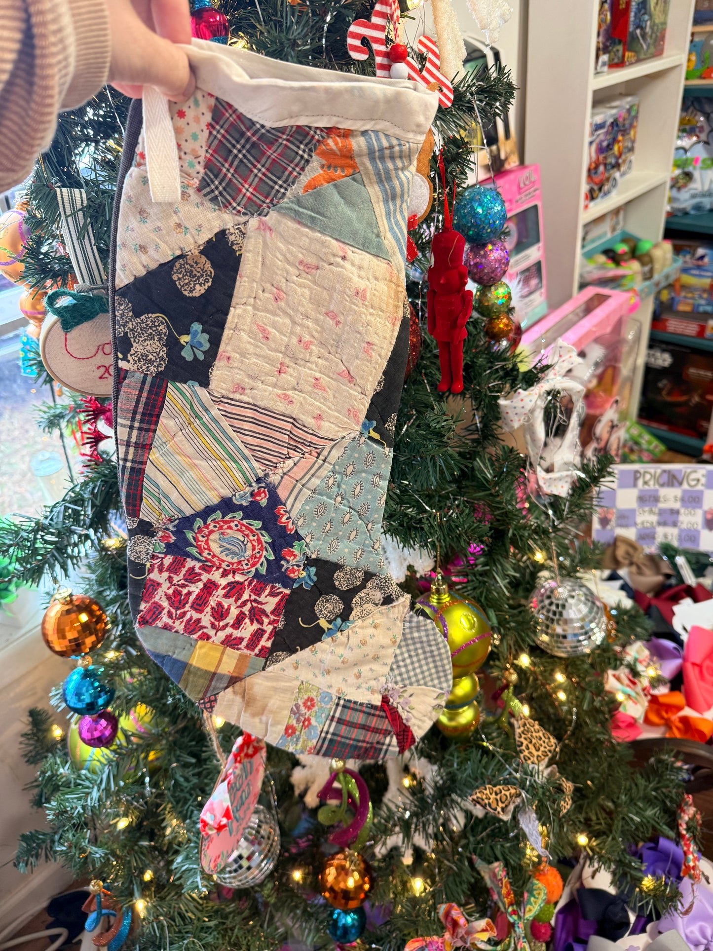 Vintage Quilt Stocking 40