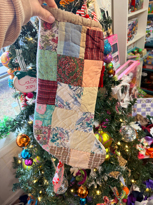 Vintage Quilt Stocking 41