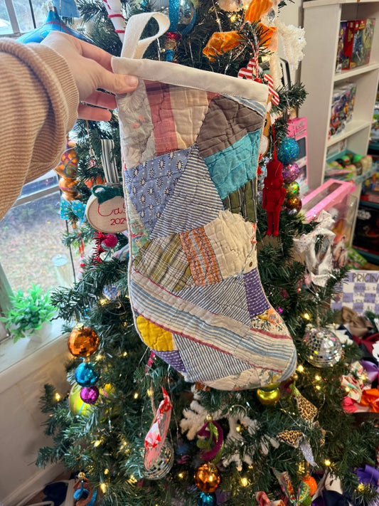 Vintage Quilt Stocking 42