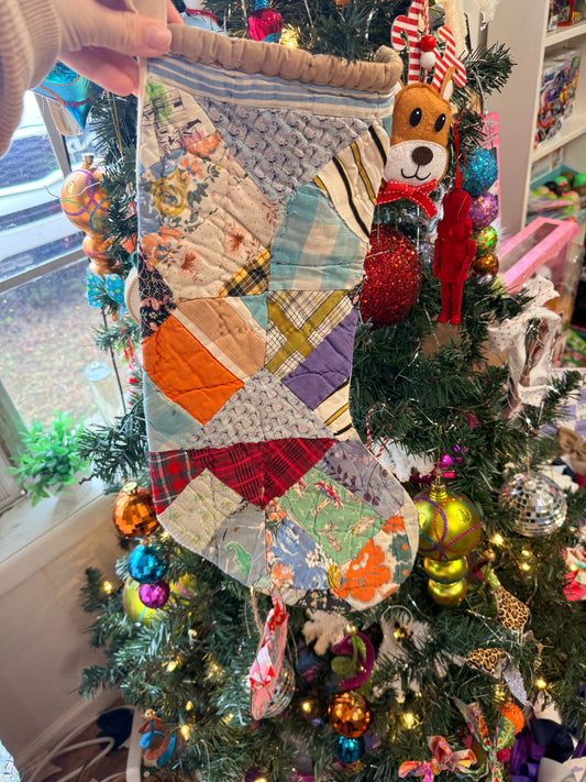 Vintage Quilt Stocking 43