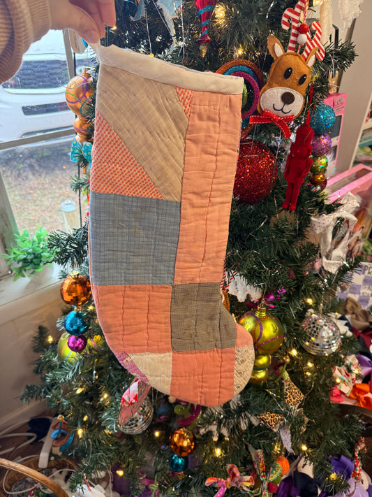 Vintage Quilt Stocking 44