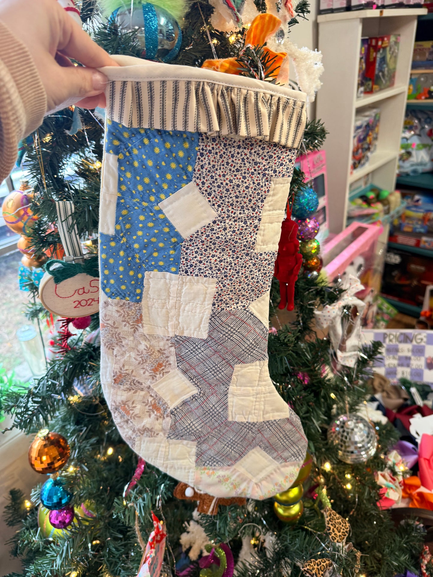 Vintage Quilt Stocking 49