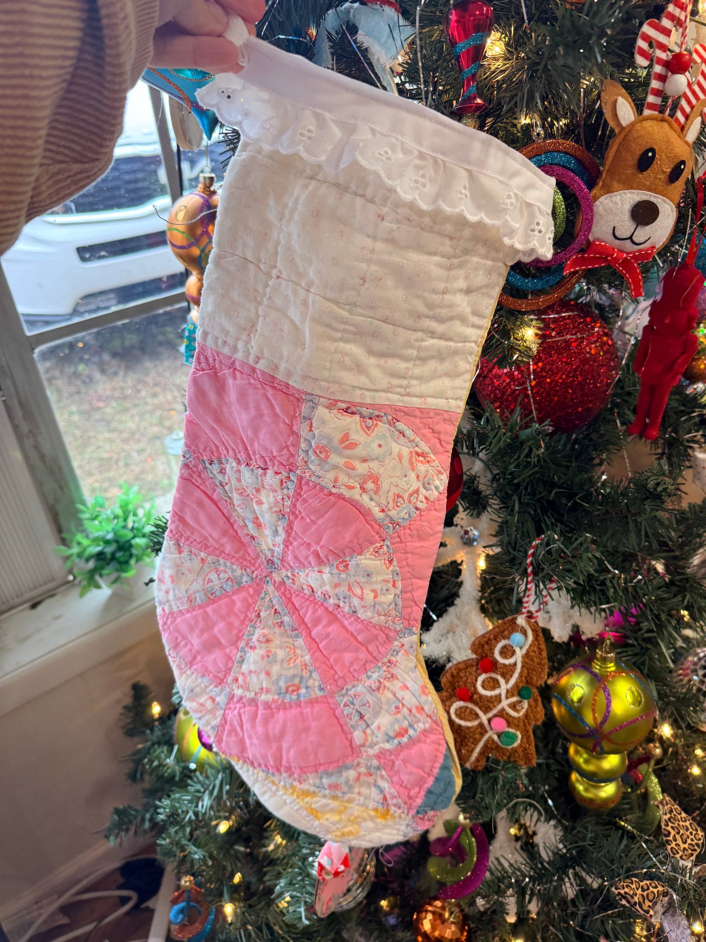 Vintage Quilt Stocking 53