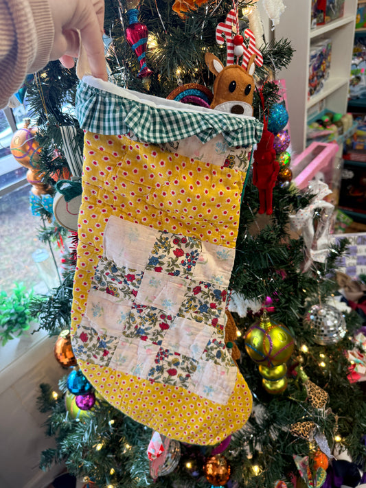 Vintage Quilt Stocking 55