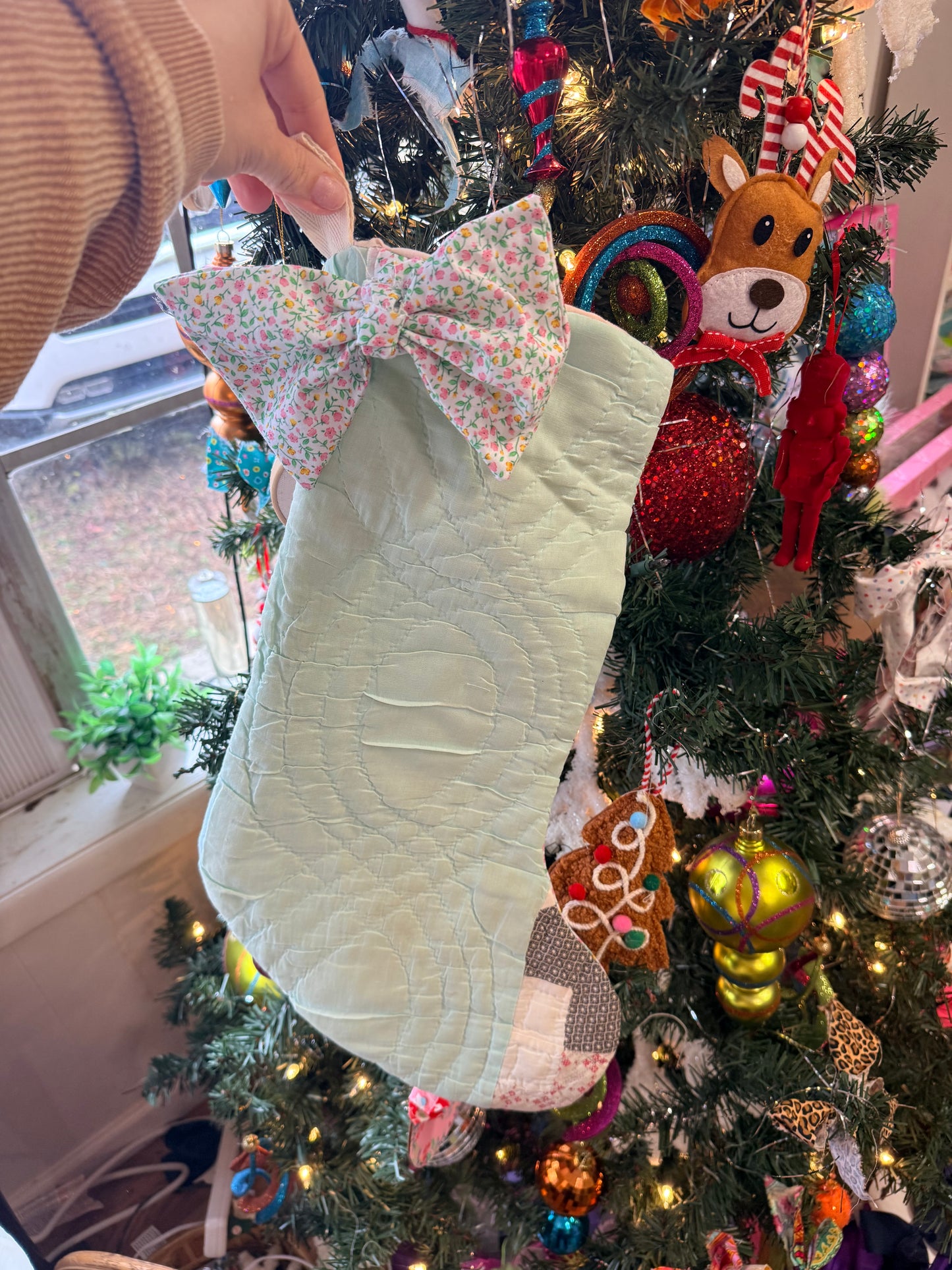 Vintage Quilt Stocking 56