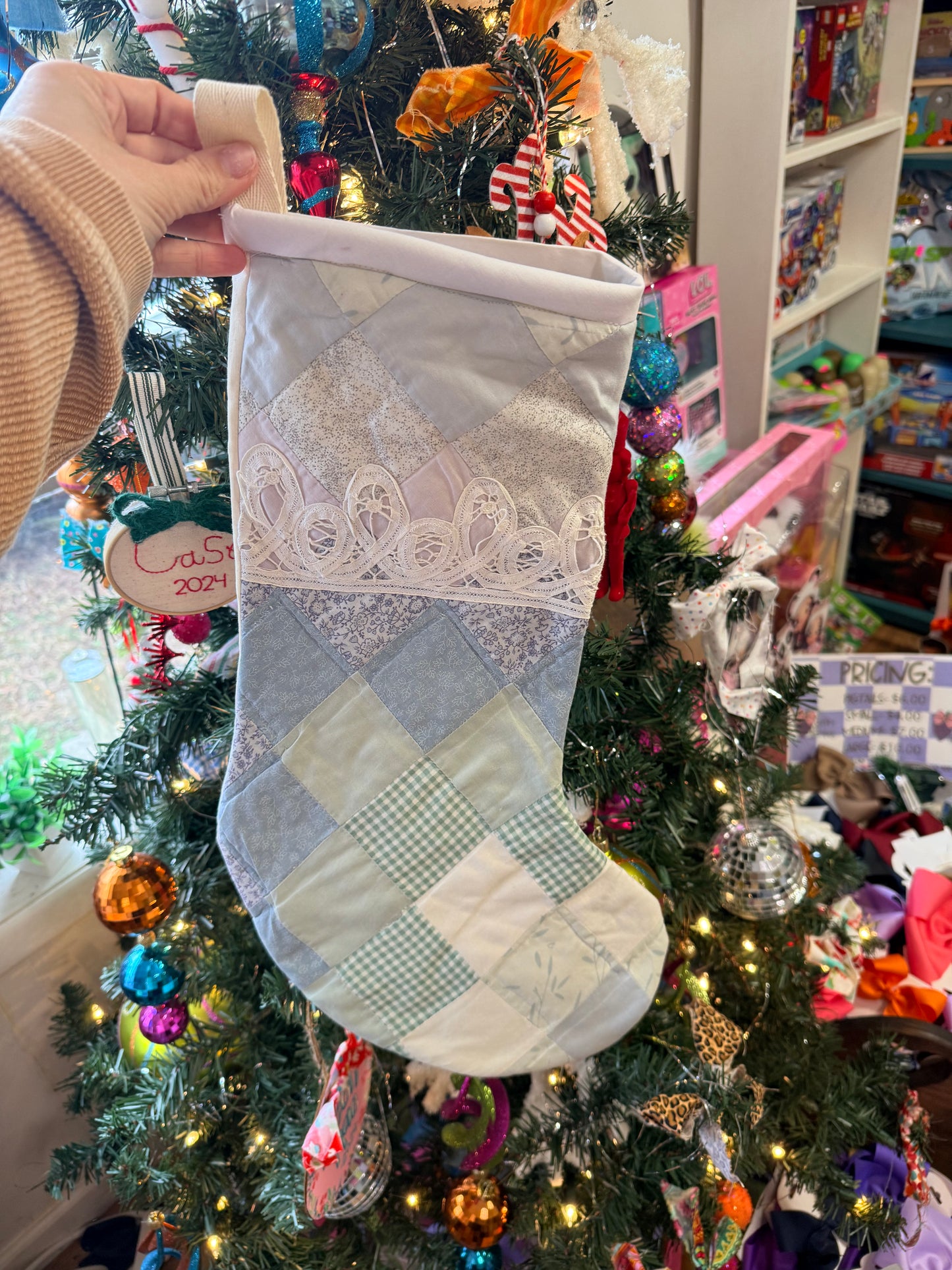 Vintage Quilt Stocking 57