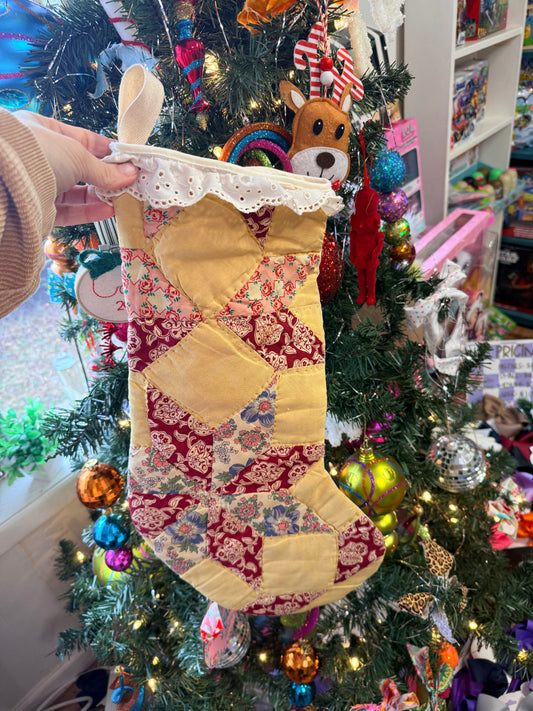 Vintage Quilt Stocking 58