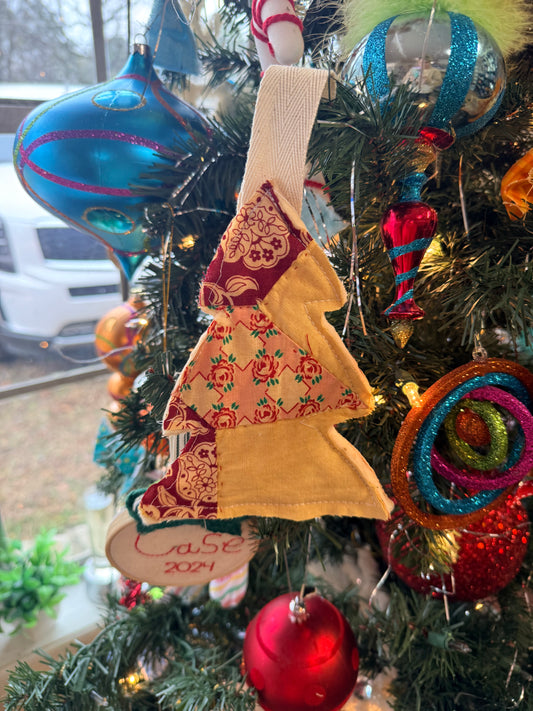 Vintage Quilt Tree Ornament