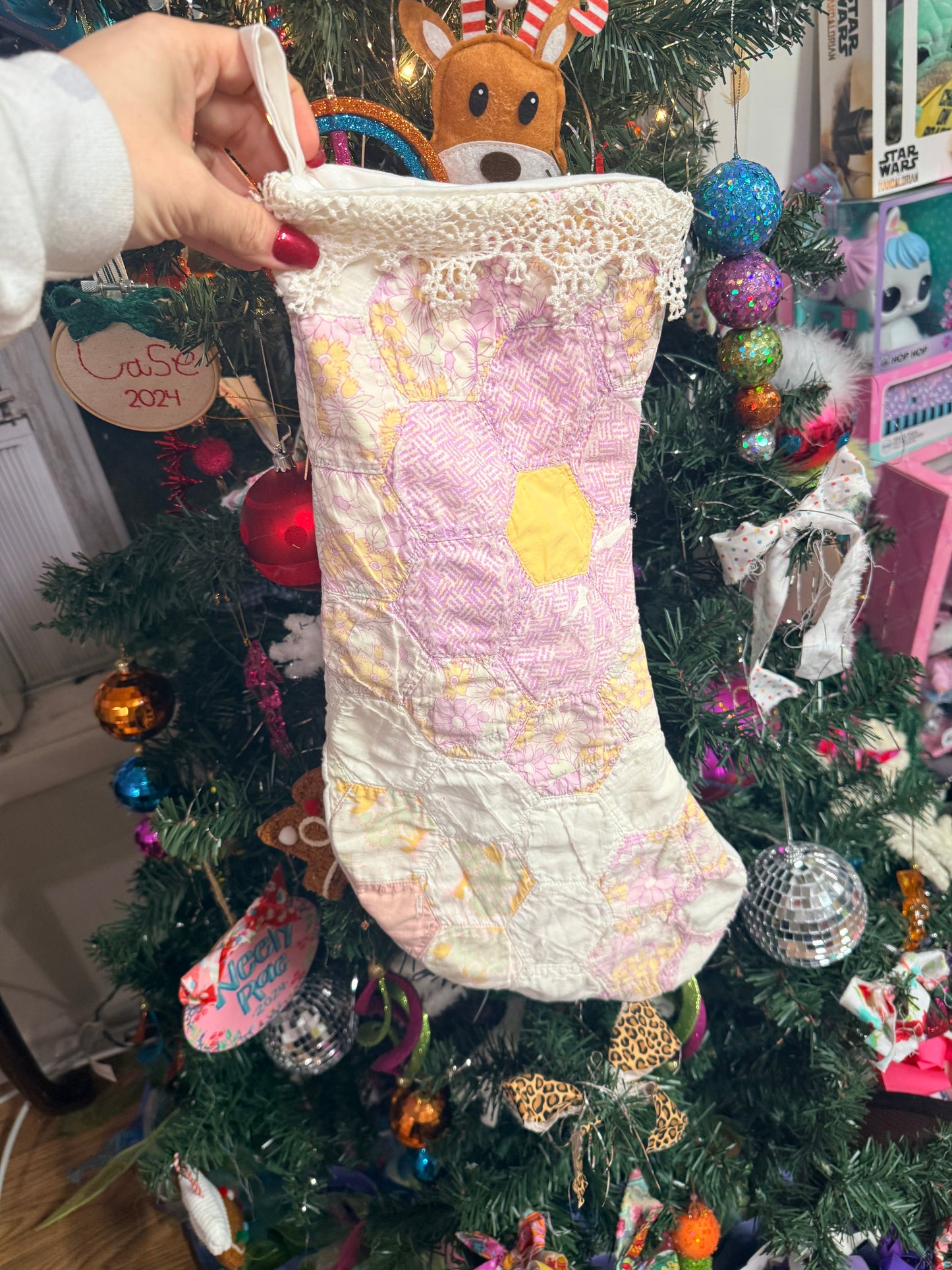 Vintage Quilt Stocking 74