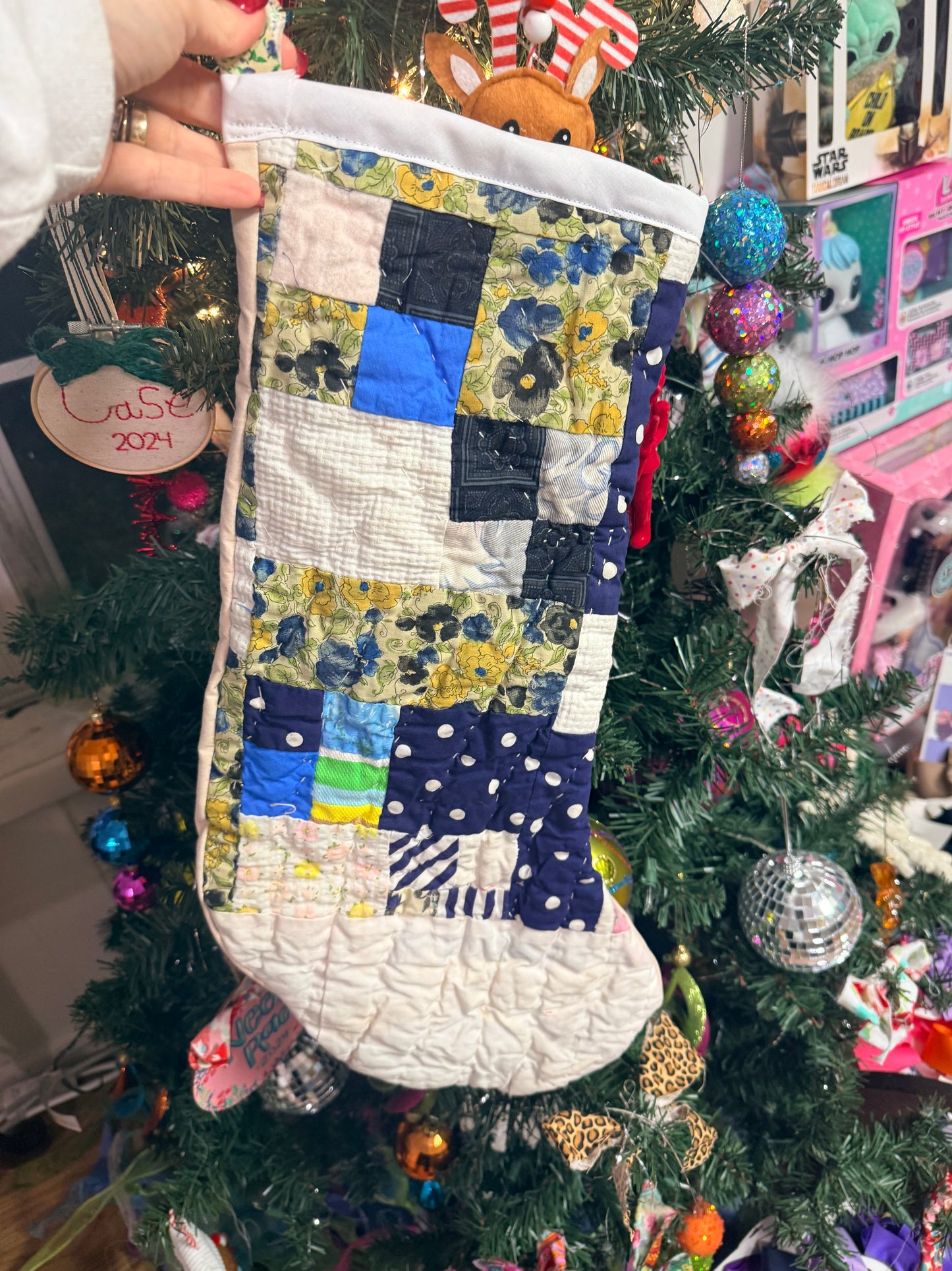 Vintage Quilt Stocking 77