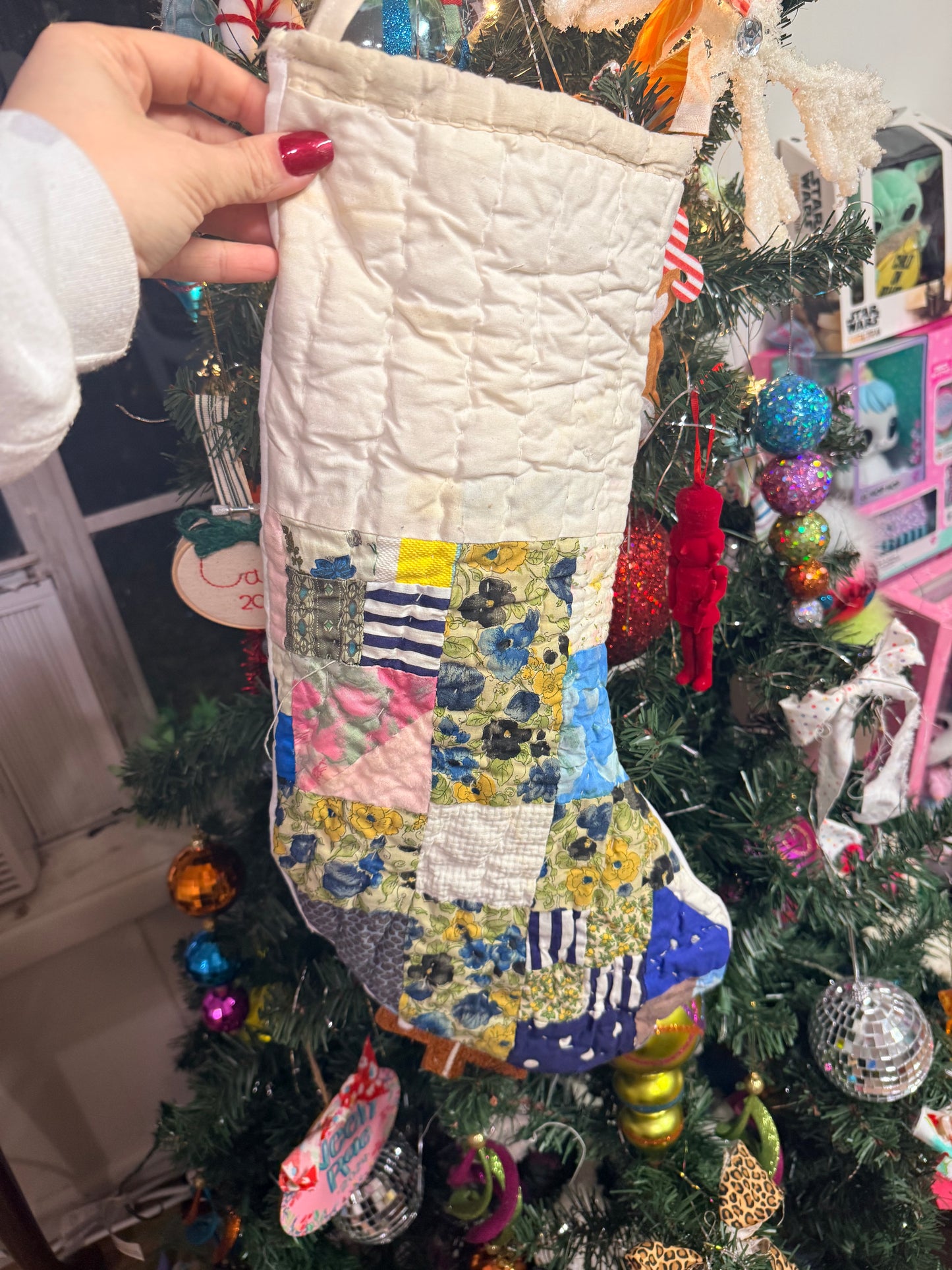 Vintage Quilt Stocking 85