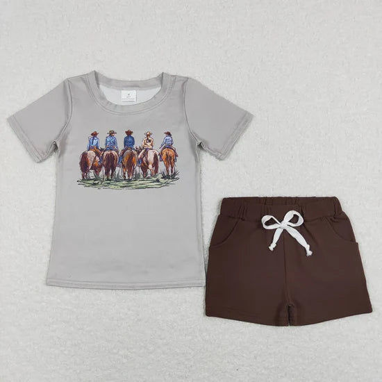 Boys short sleeve shorts