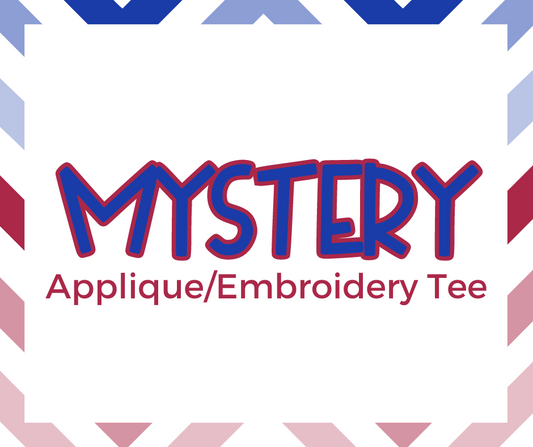 Patriotic Mystery Applique/ Embroidery Tee