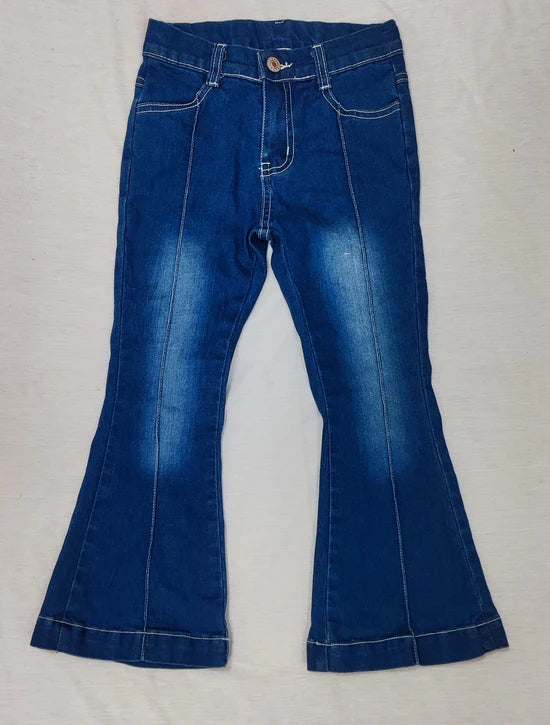 P0508 Denim Bells- with seam crease