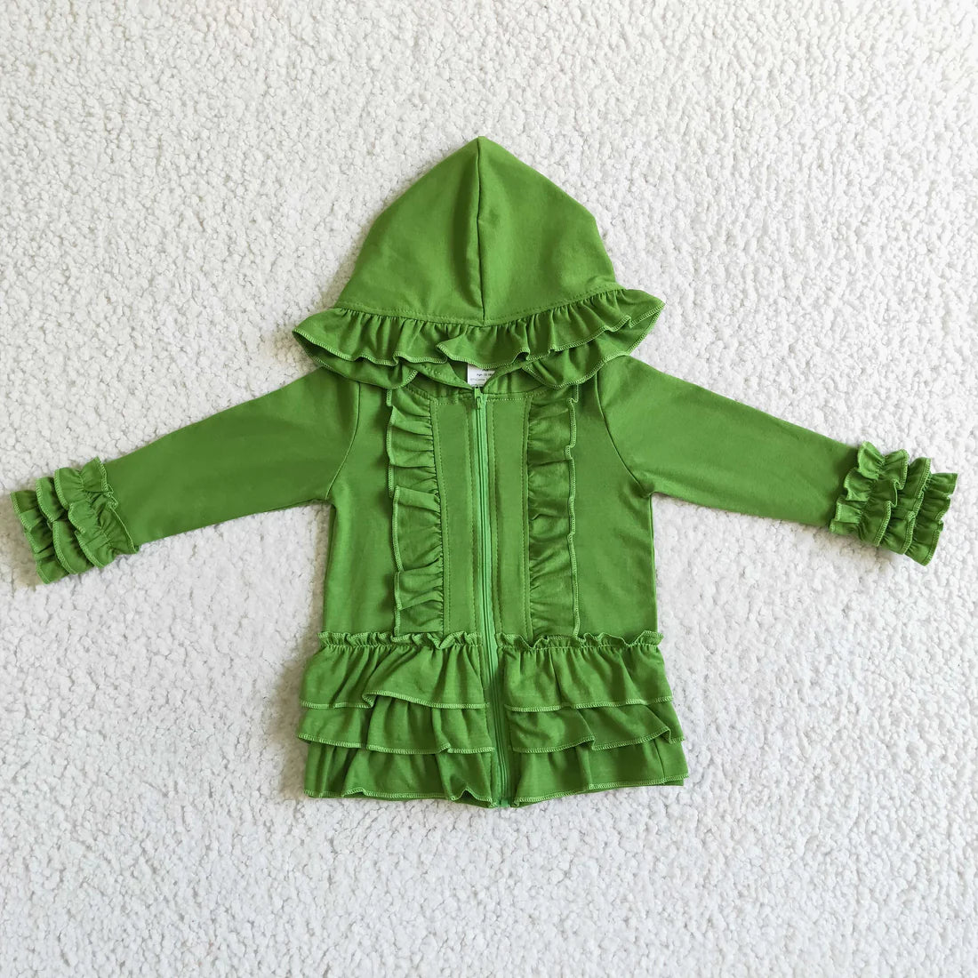 GT0017 green RUFFLE JACKET