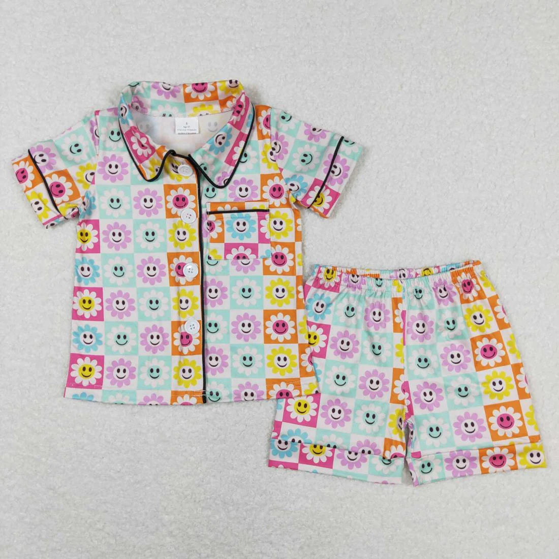 GSSO0381 SMILEY FLOWER PJS