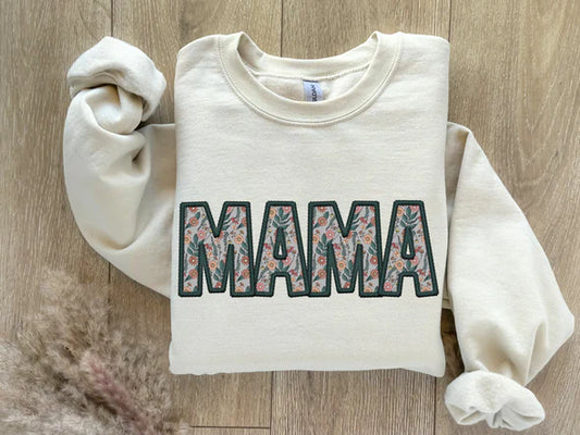 FAUX APPLIQUE MAMA FLORAL