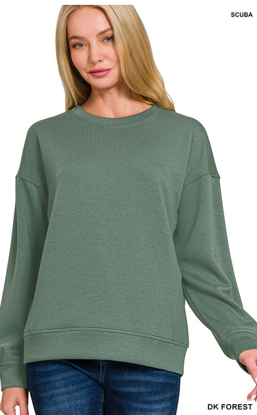 Scuba round-neck sweatshirts