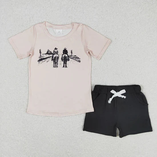 Boys short sleeve shorts