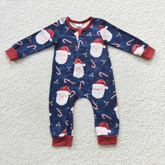 LR0498 Candy Cane Santa Navy Blue