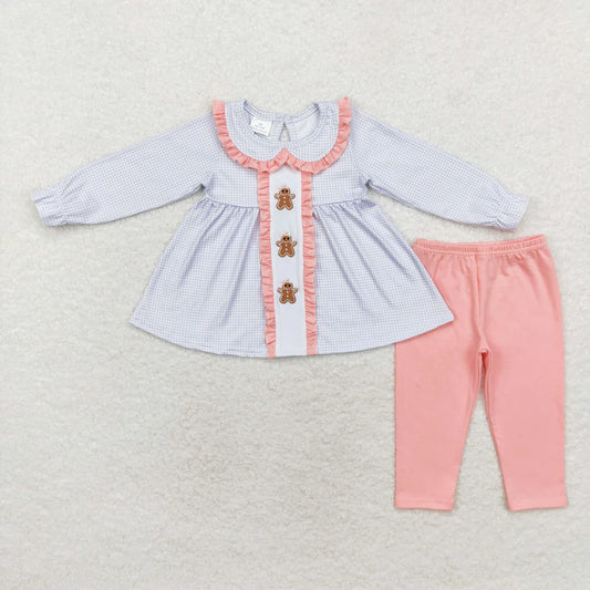 GLP1330 embroidery gingerbread man pink