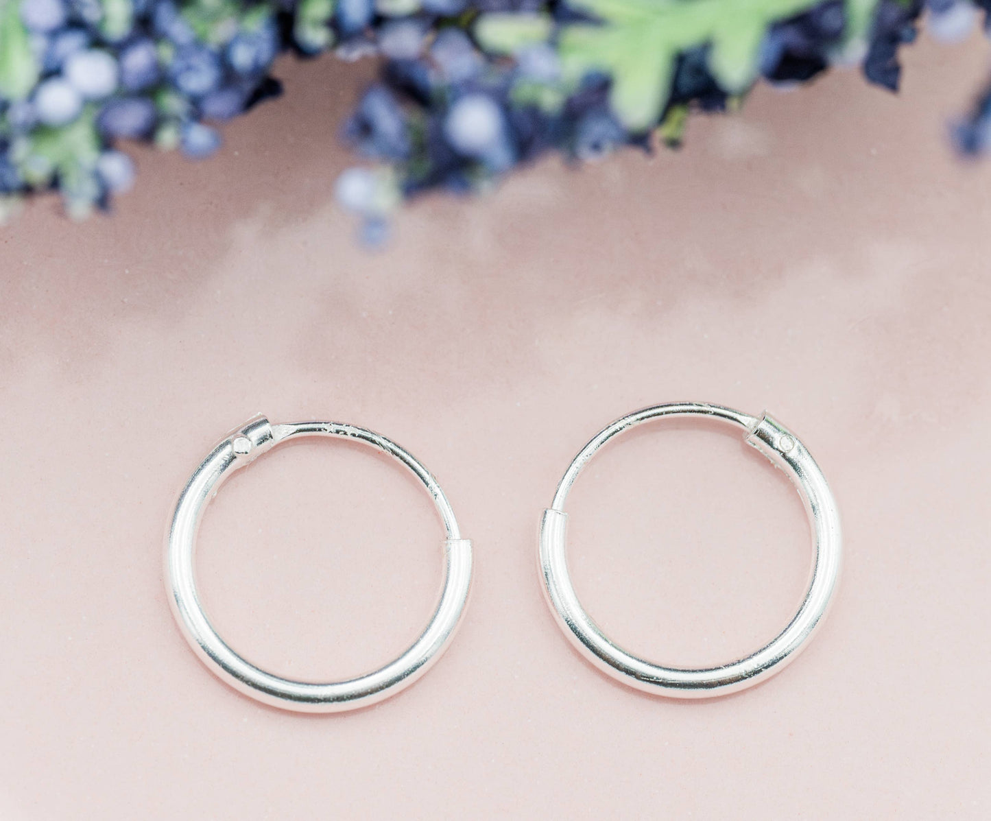 Sterling Silver Endless Hoop Earring for Babies and Kids