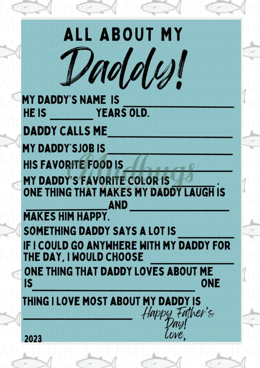 All About My Daddy- Fish