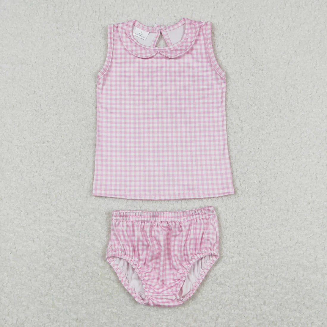 GBO0222 Pink and white plaid