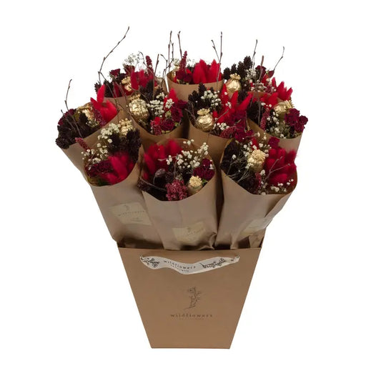 Valentine's Day Dried Flowers - Market More - Scarlet Red
