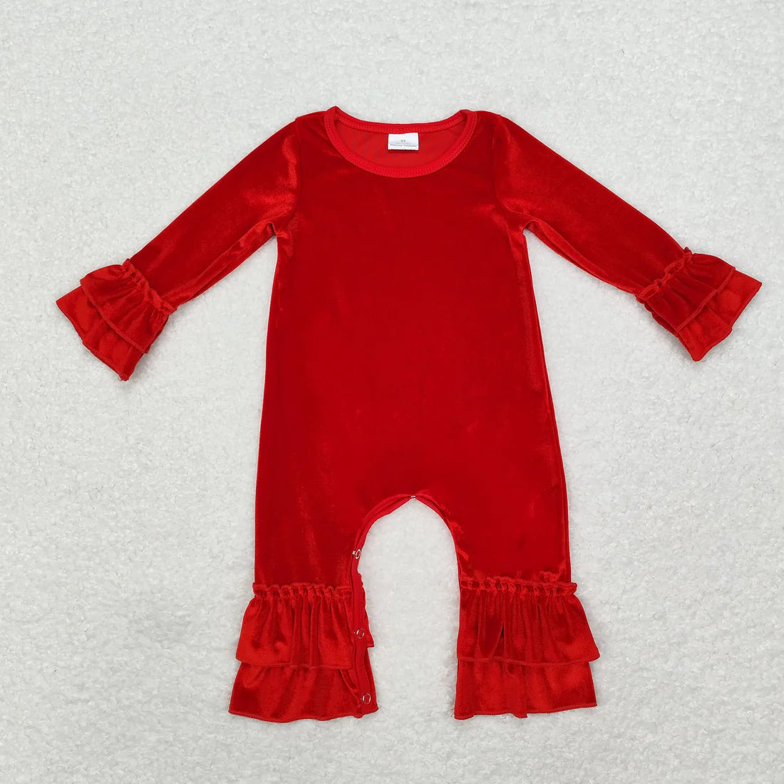 LR1286 Red Velvet ROmper