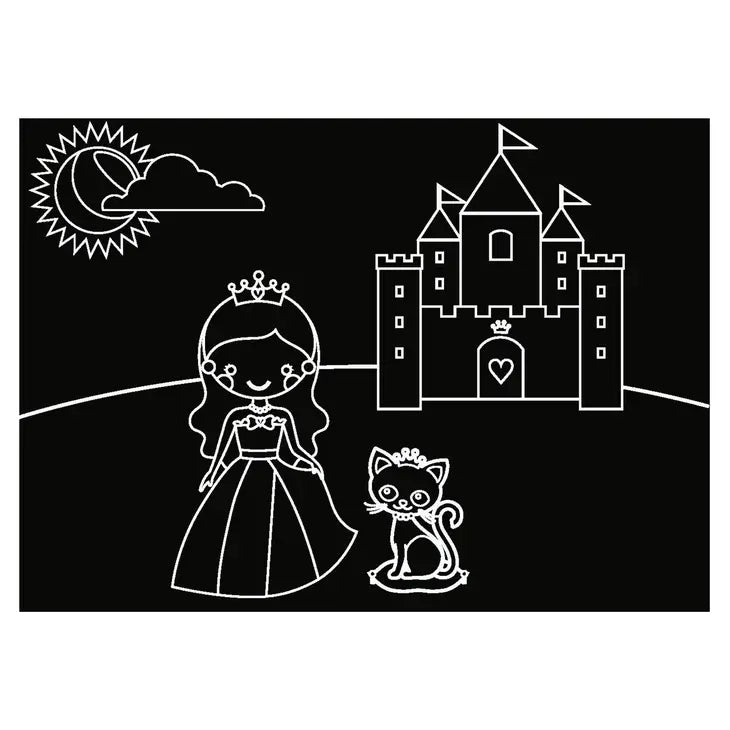 Chalkboard Minimats Princess & Butterfly Coloring Kit