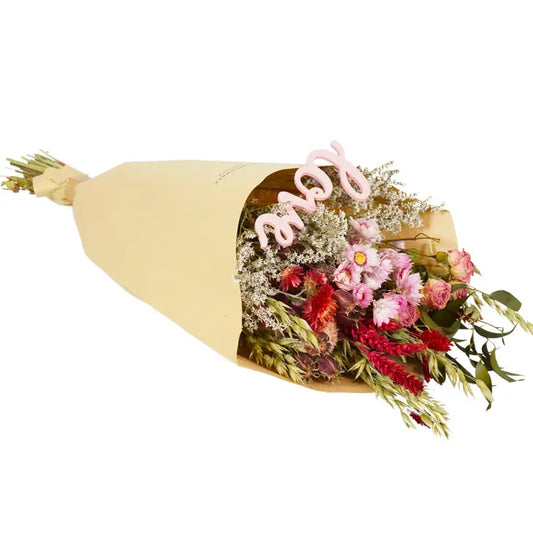 Dried Flowers - Field Bouquet - Heart