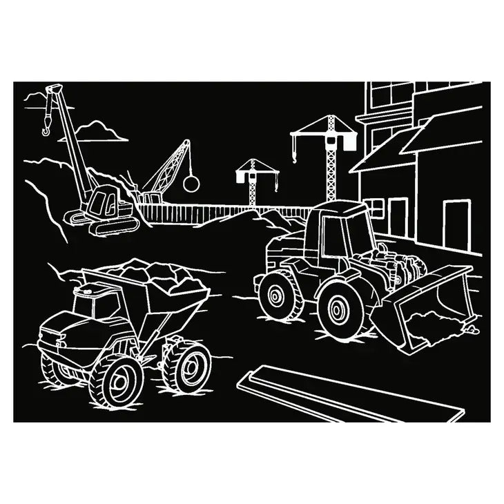 Chalkboard Minimats Dino & Truck Coloring Kit