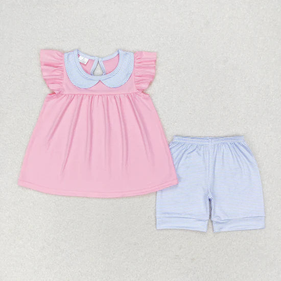 GSSO1064 Essential Short Set Pink and Blue