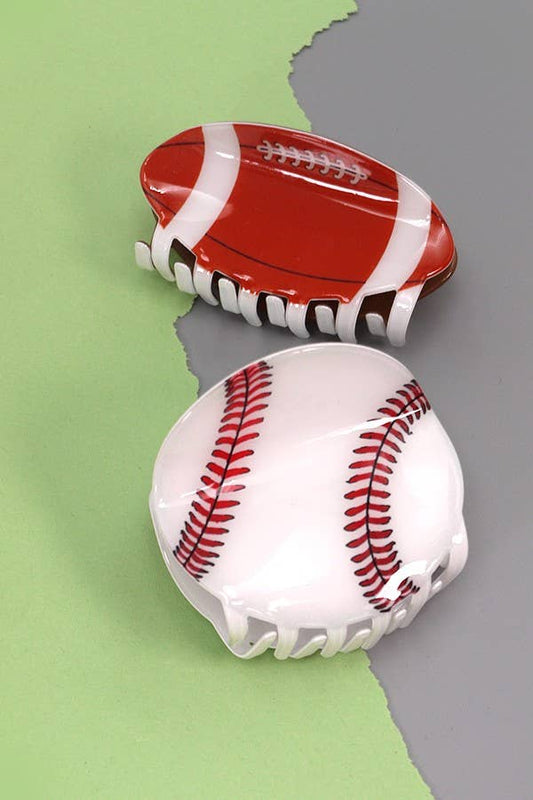 BASEBALL  GAME DAY HAIR CLAW CLIPS | 40H636--