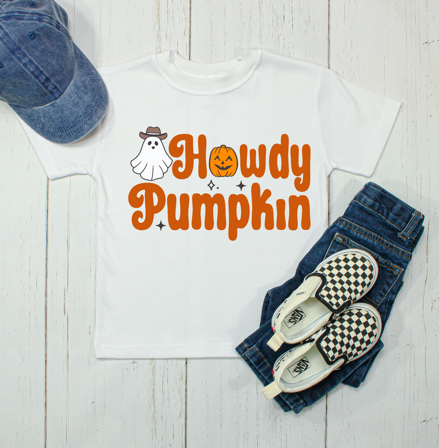 Howdy Pumpkin Ghost SUB shirt boy