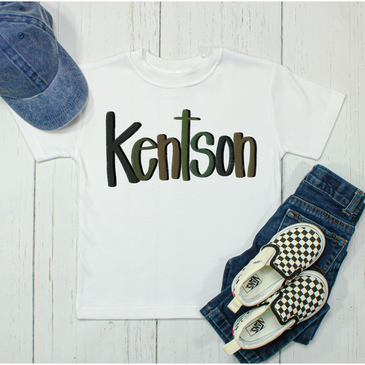 Kentson hand lettered name SUB shirt